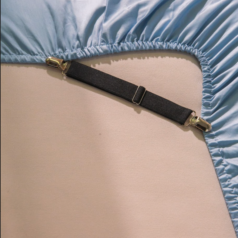 4 X Metal Bed Sheet Fasteners Grip Clips Suspender Straps Mattress Gri —  AllTopBargains
